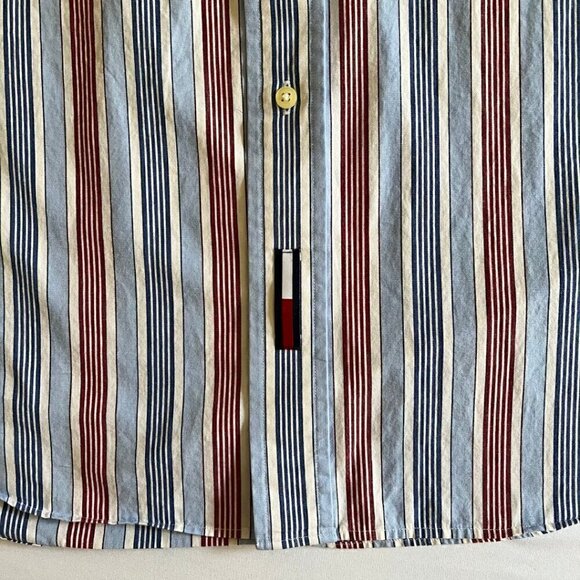 Tommy Hilfiger Men's Striped Button Up Shirt - Picture 3 of 8